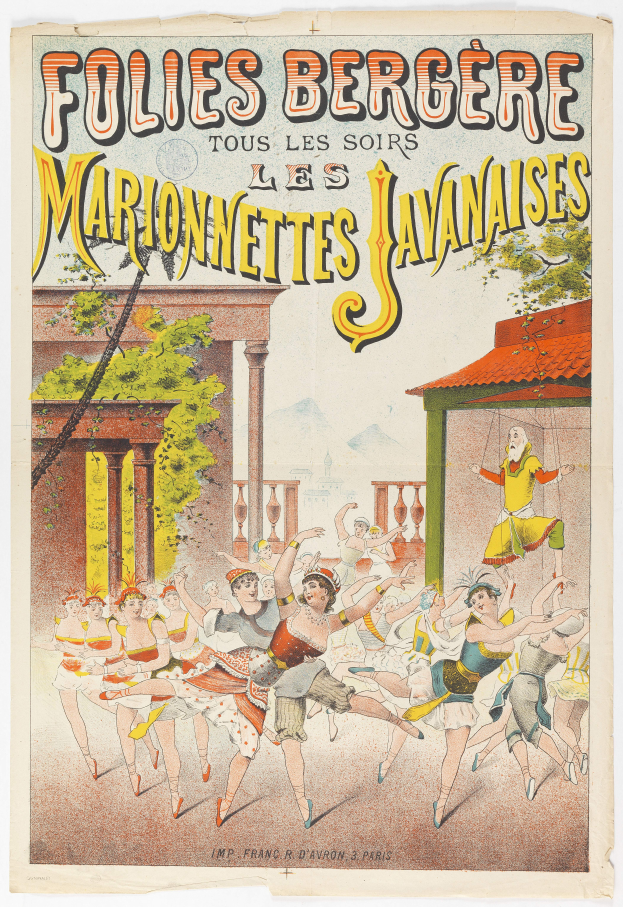 Plakat für eine Tanzshow in Paris