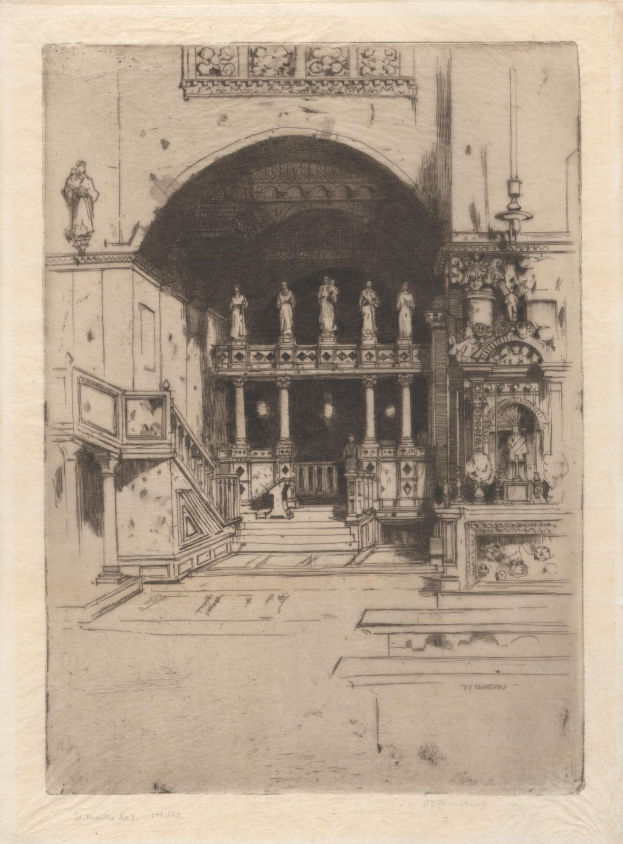 Eine Zeichnung eines Gebäudes mit einer Treppe, Geländern, Säulen und Skulpturen, mit dem Text "Schaumburg, Deutschland, 1794" unten.