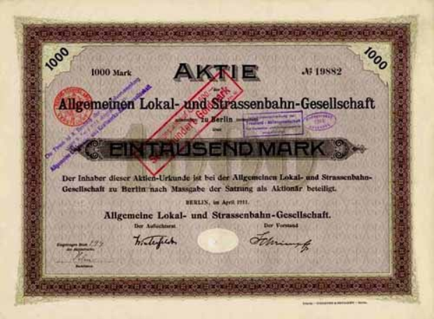 Altes deutsches Regierungspapier mit gedrucktem Text und numerischen Figuren.